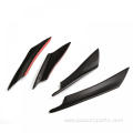 Matte black Front Lip Splitter Fins Body Spoiler